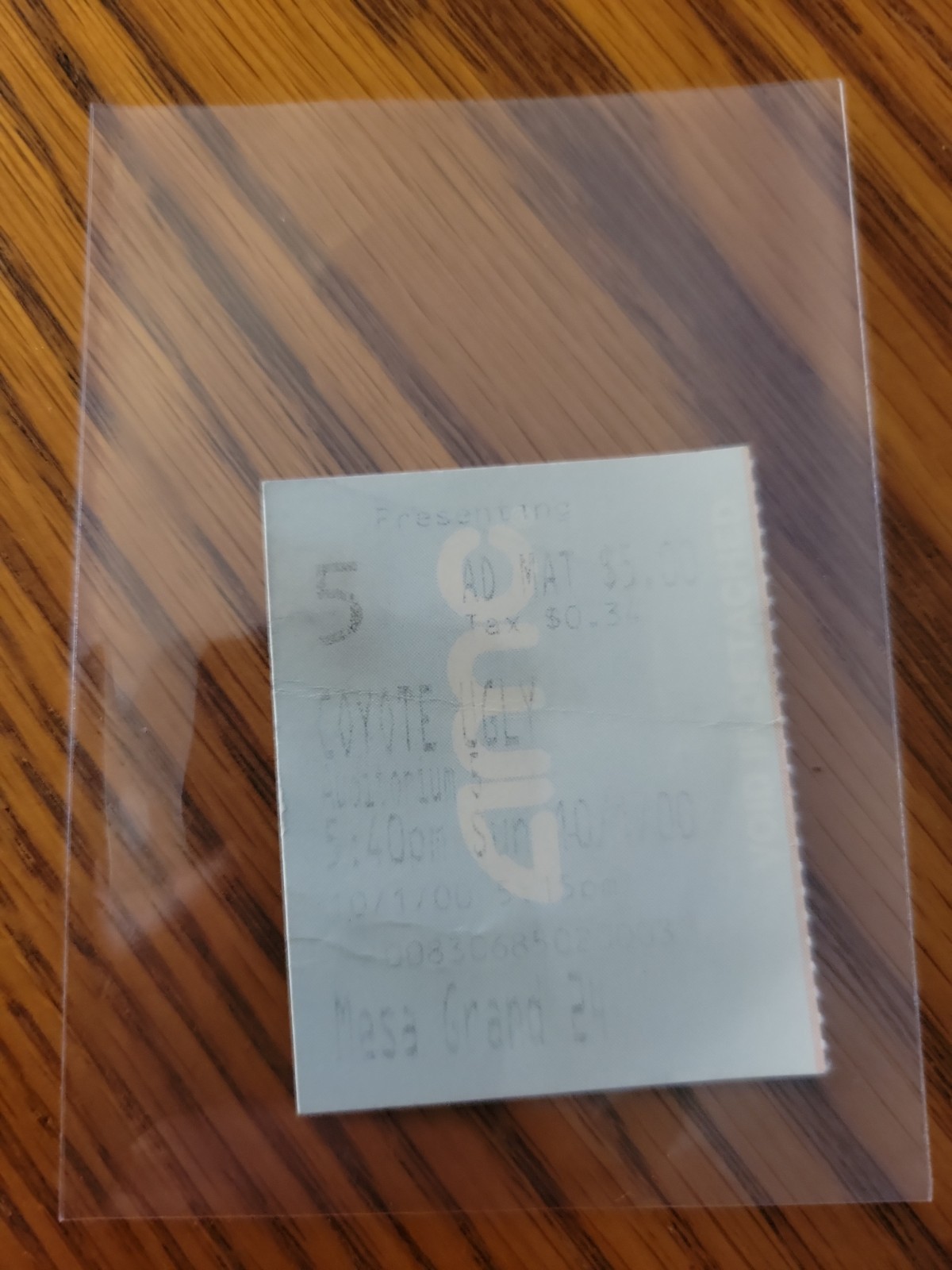 2000 Coyote Ugly Original Movie Ticket Stub Maria Bello Adam Garcia Romance