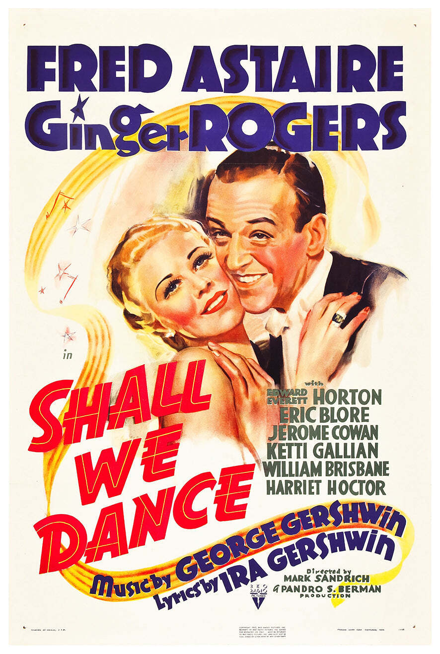 Shall We Dance 1937 – Fred Astaire – US (3) – Classic Movie Poster