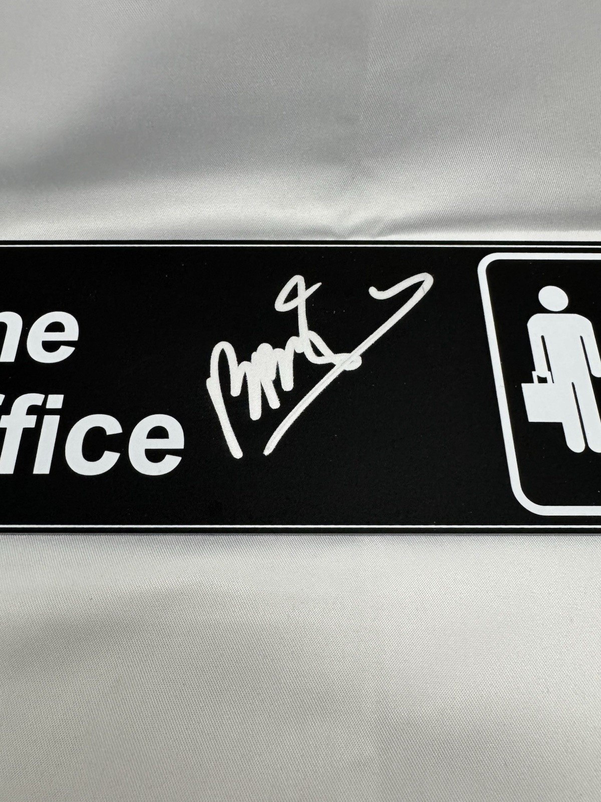 Brian Baumgartner Signed Autograph The Office Restroom Sign Kevin Malone