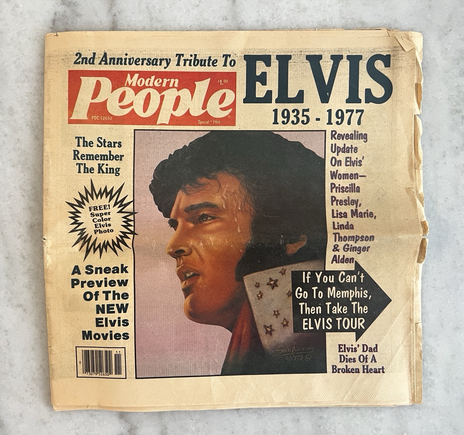Elvis Presley Modern People Newspaper Special 2nd Anniversary Tribute #7911