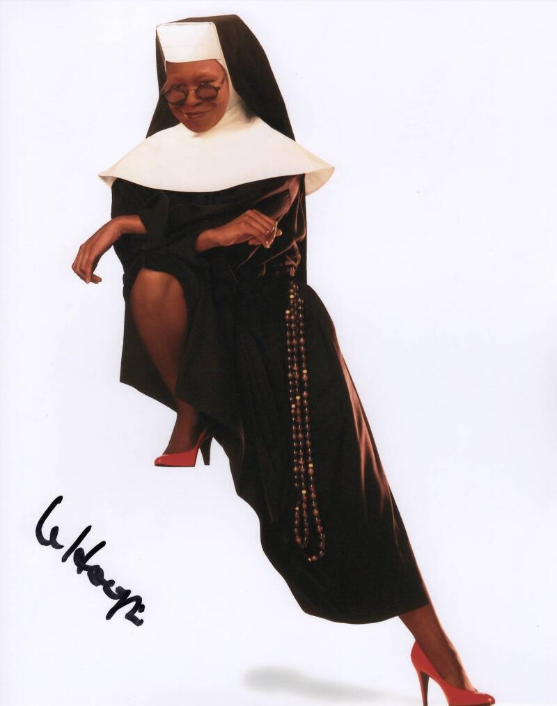 Whoopi Goldberg Signed Autograph 8×10 Photo – Sister Act Star and EGOT Winner
