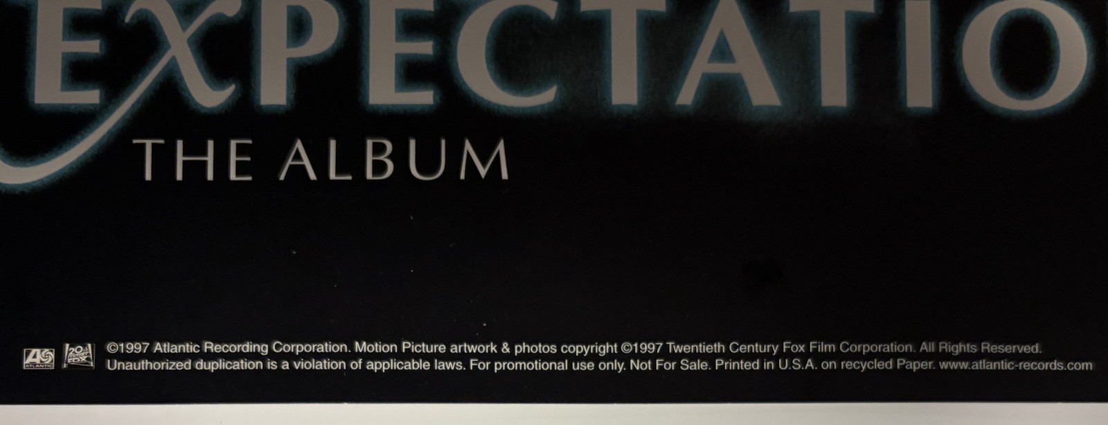 GWYNETH PALTROW Great Expectations 12×12 record store promo poster flat 1997