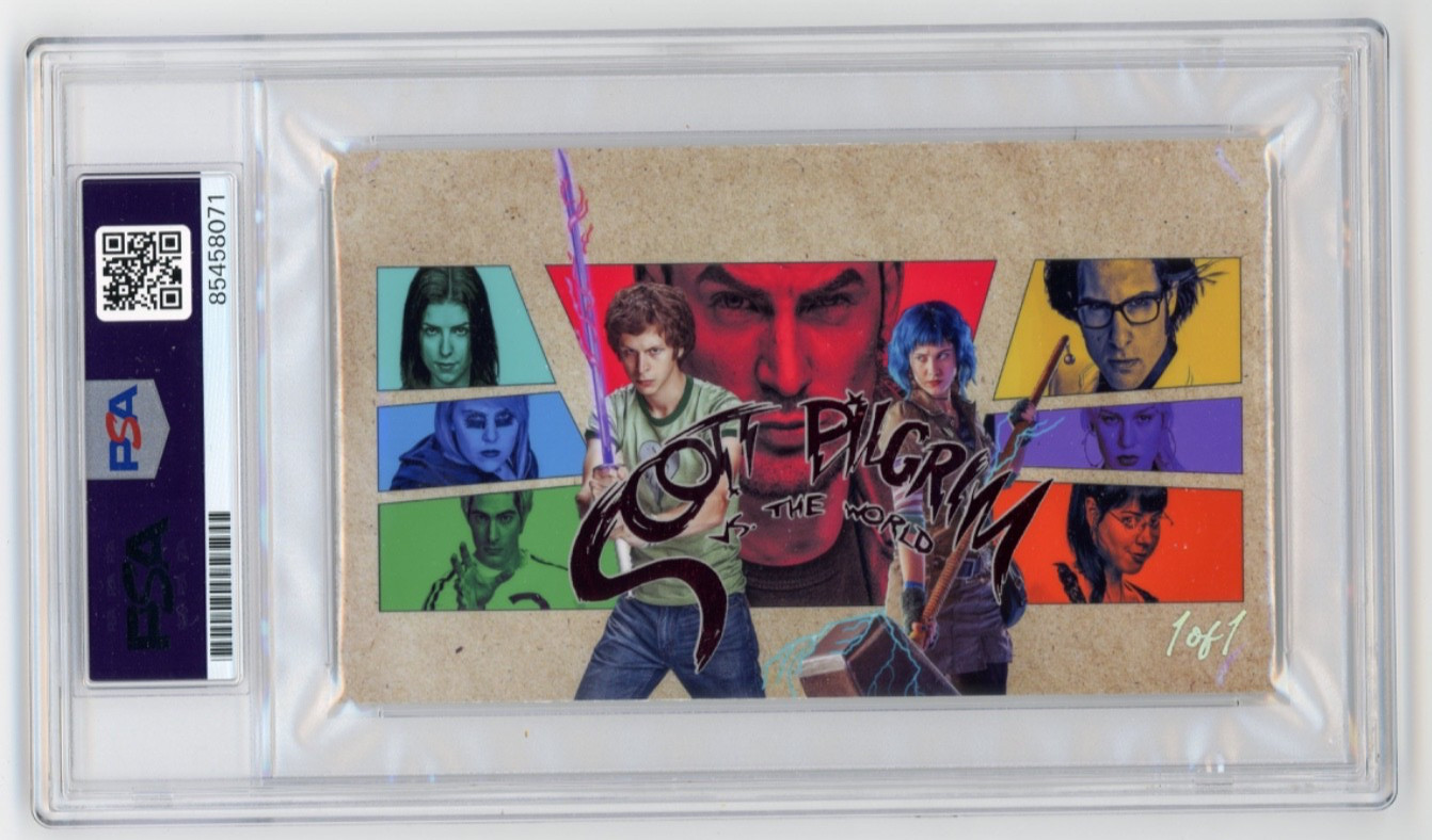 Michael Cera Signed Custom 3×5 Card PSA DNA Slabbed Scott Pilgrim vs The World