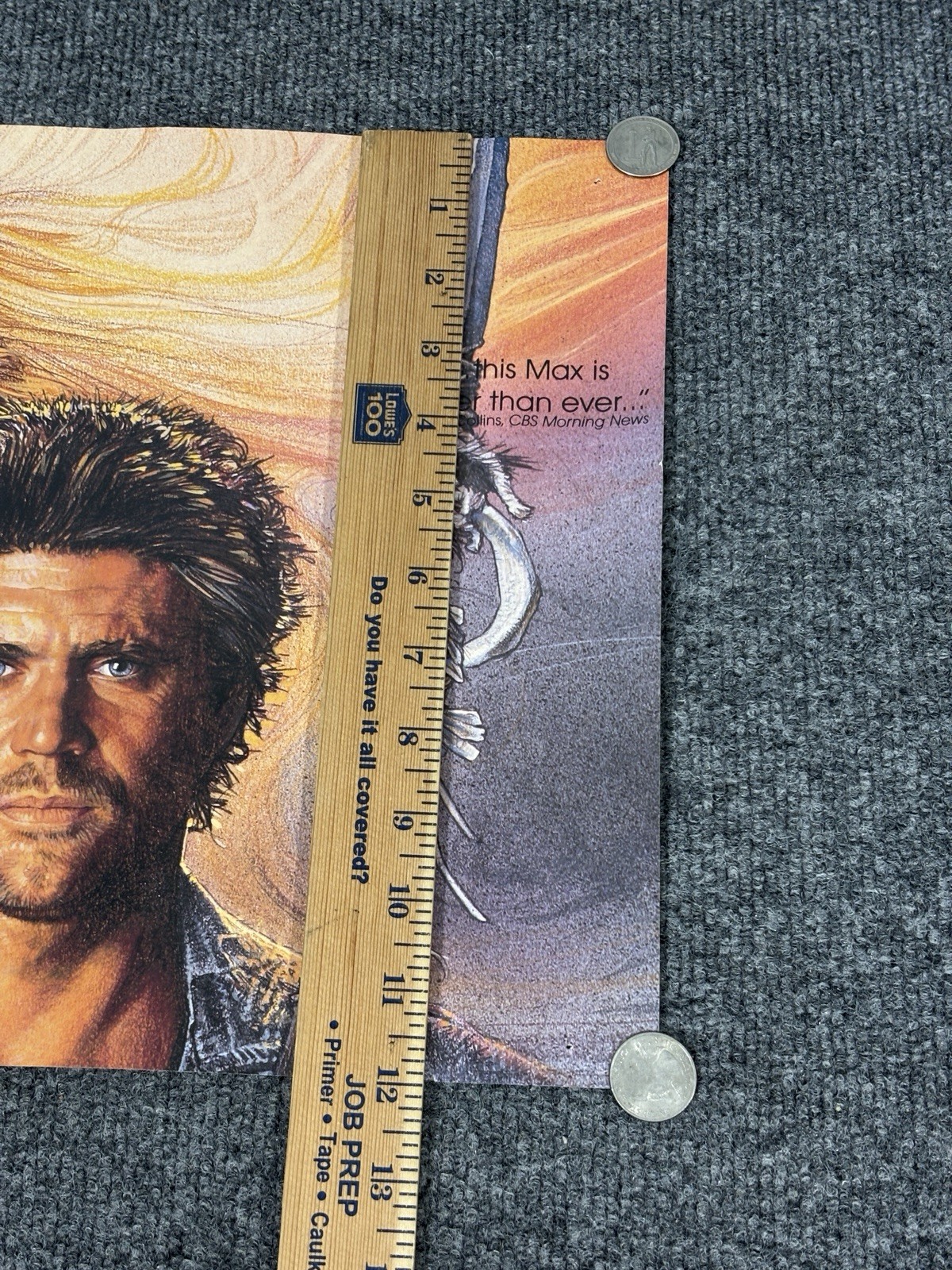 Mad Max Beyond Thunderdome 1985 POSTER Mel Gibson Tina Turner Video Store Promo