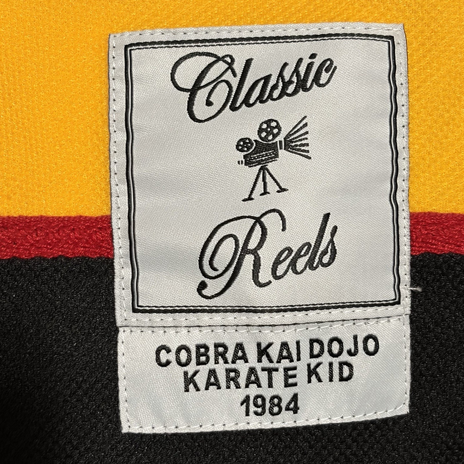 Cobra Kai No Mercy 84 Jersey Size XL Black Gold Karate Kid Hockey Jersey