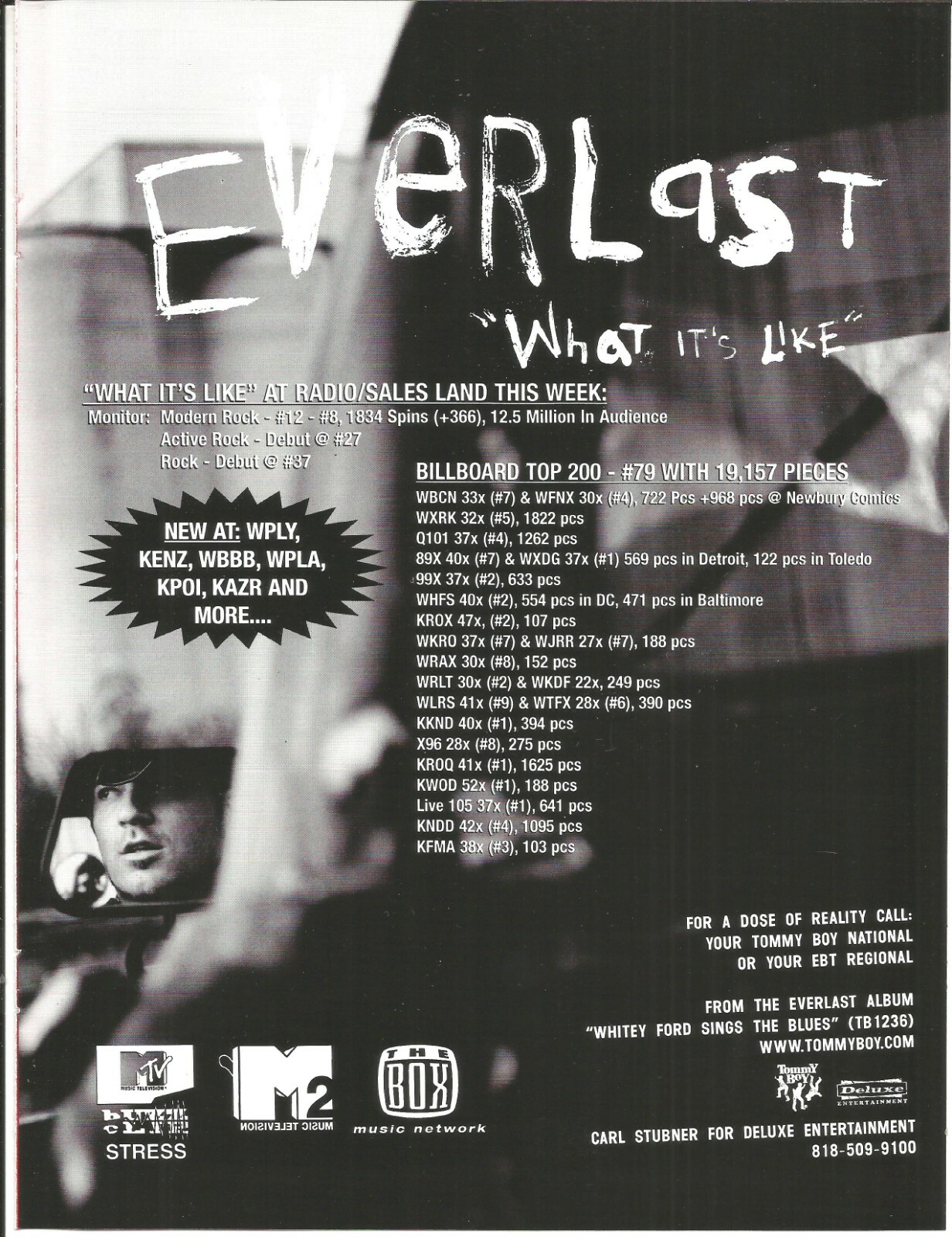 House of Pain EVERLAST Rare VINTAGE What 1998 PROMO TRADE AD Poster 4 Whitey