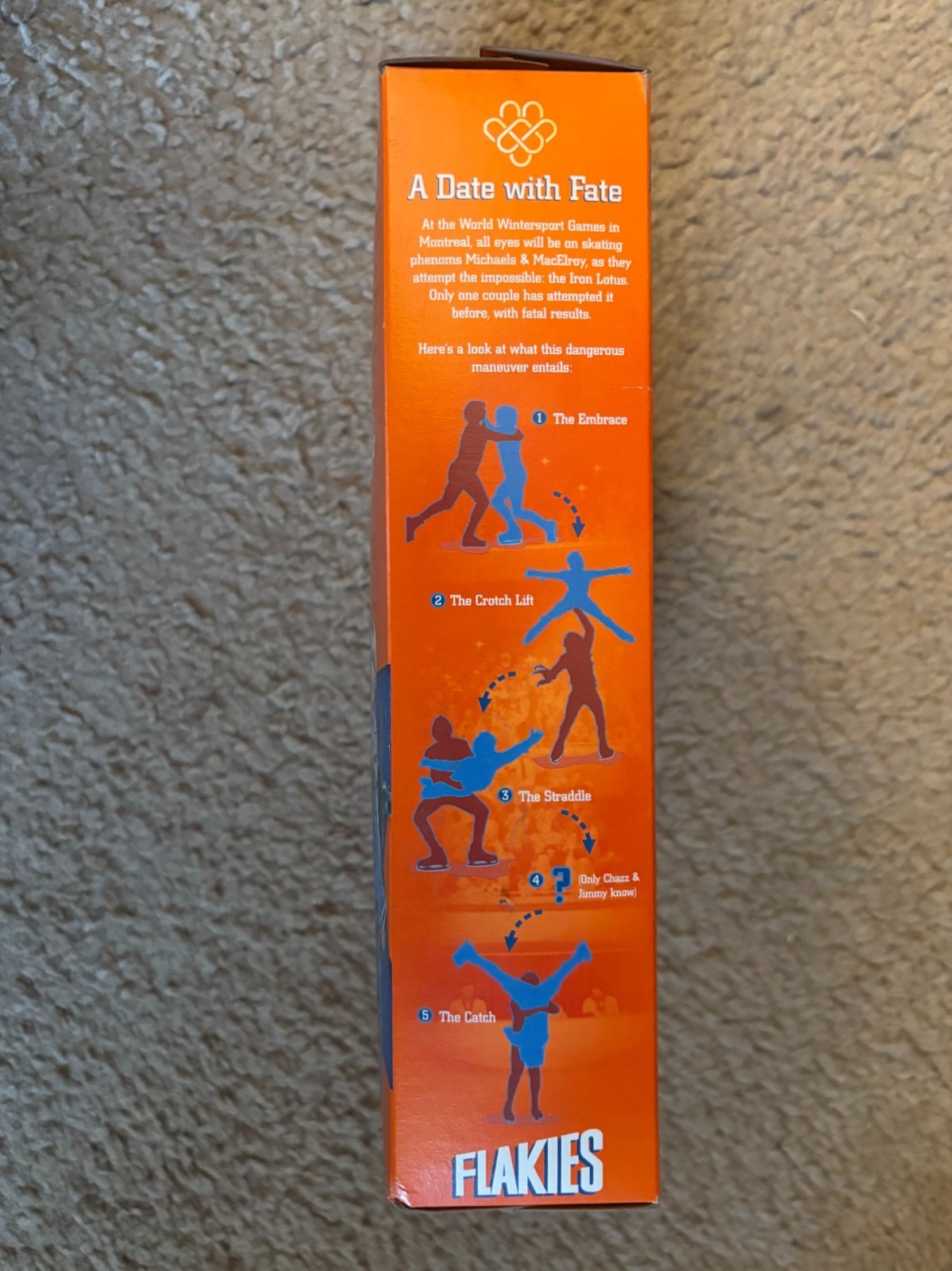 Blades of Glory promotional ‘Flakies’ box – rare press kit item, cereal unopened