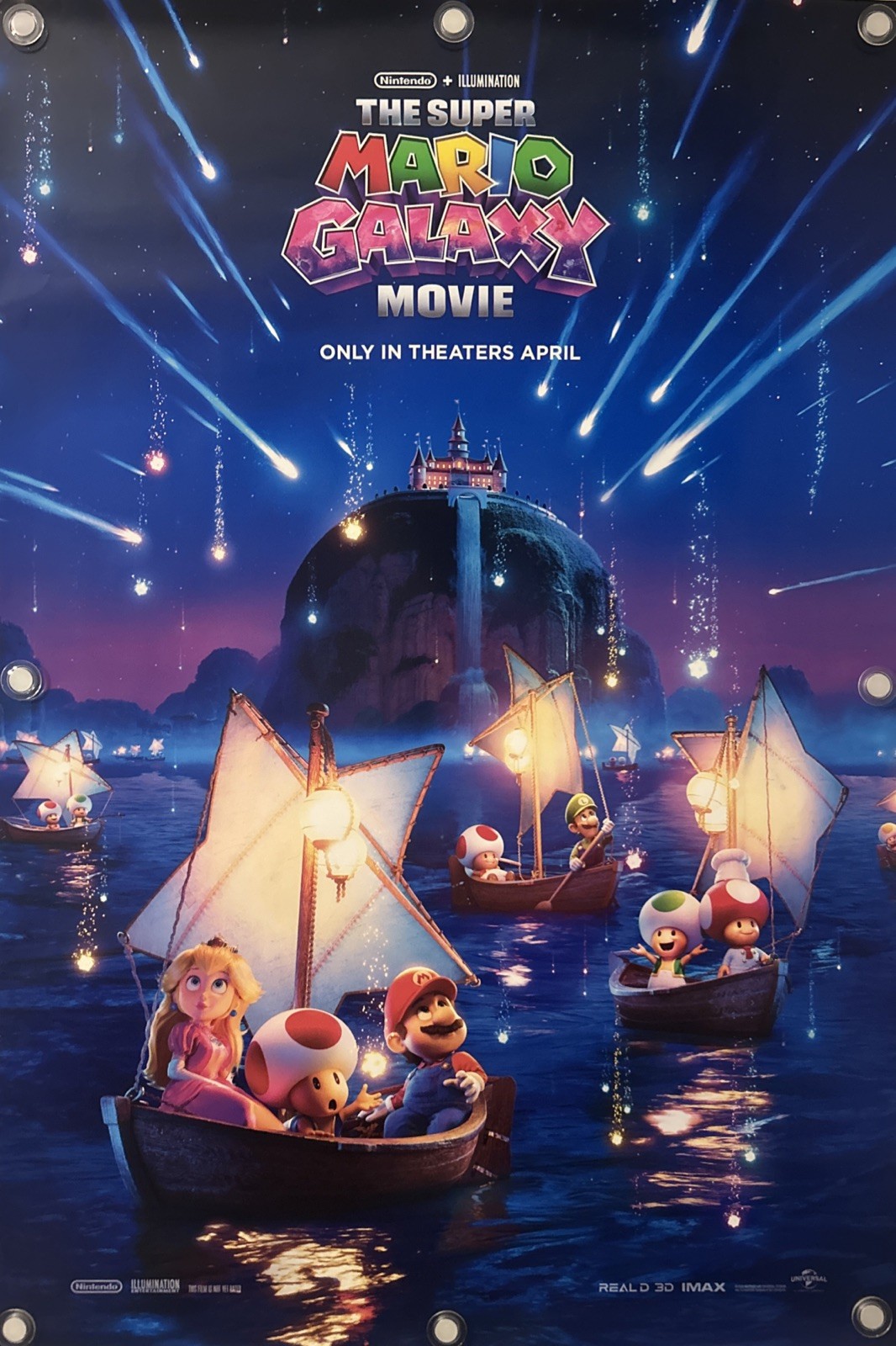 THE SUPER MARIO GALAXY MOVIE Original One Sheet Movie Poster – 2026 – NINTENDO