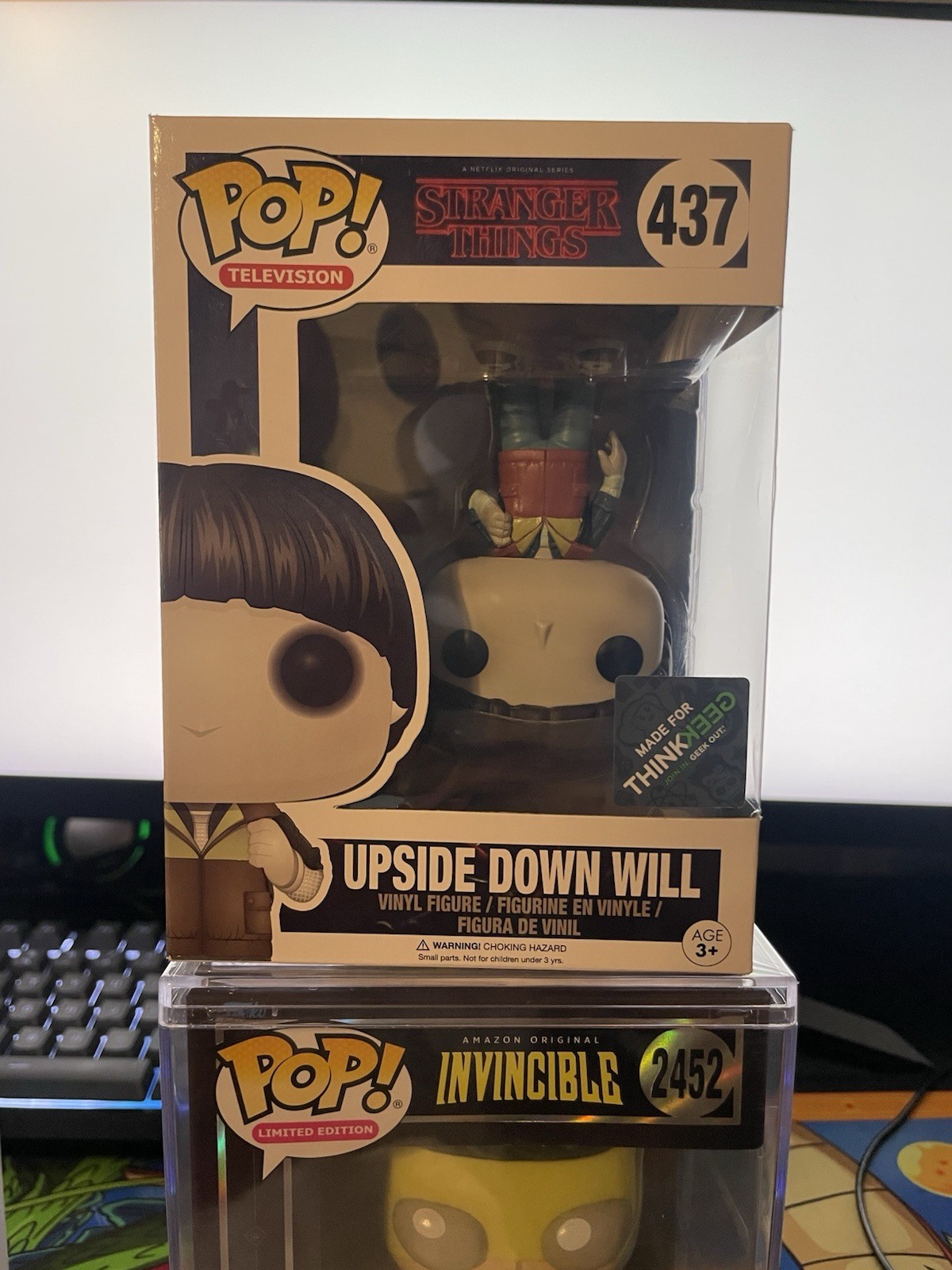Funko! Television Stranger Things Upside Down Will #437 Think Geek rare sticker