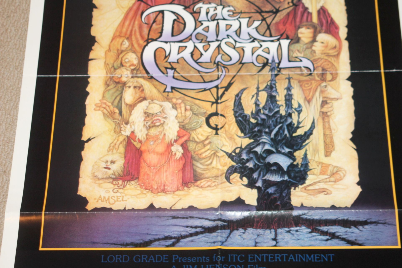 Dark Crystal (1982) Original 1-sheet Movie Poster Jim Henson Brian Froud 27 x 41