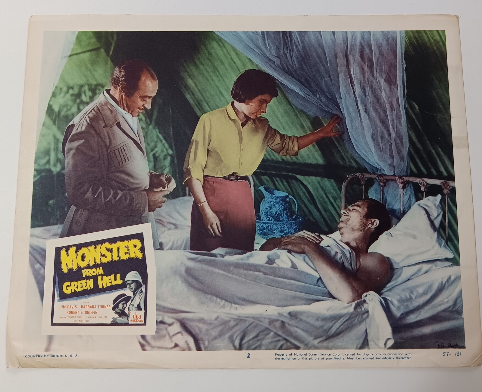 MONSTER FROM GREEN HELL 1957 Original Movie Lobby Cards Sci-Fi Horror