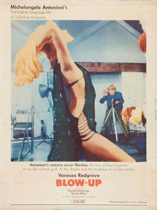 BLOW UP Movie POSTER 27×40 G David Hemmings Vanessa Redgrave Sarah Miles Jane
