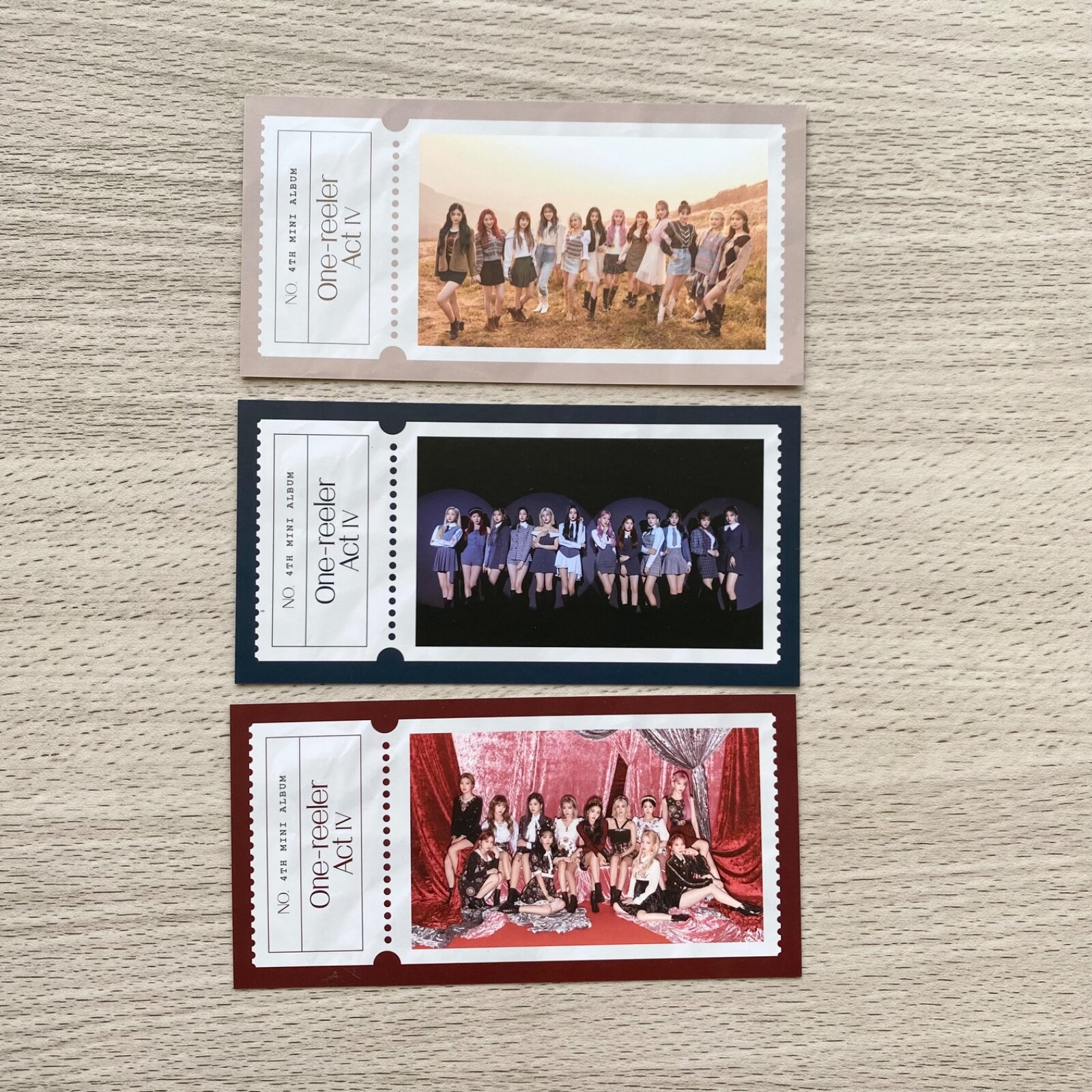 iz*one 4th mini album One-reeler Act IV 3ver. set No photo card IZONE One reeler