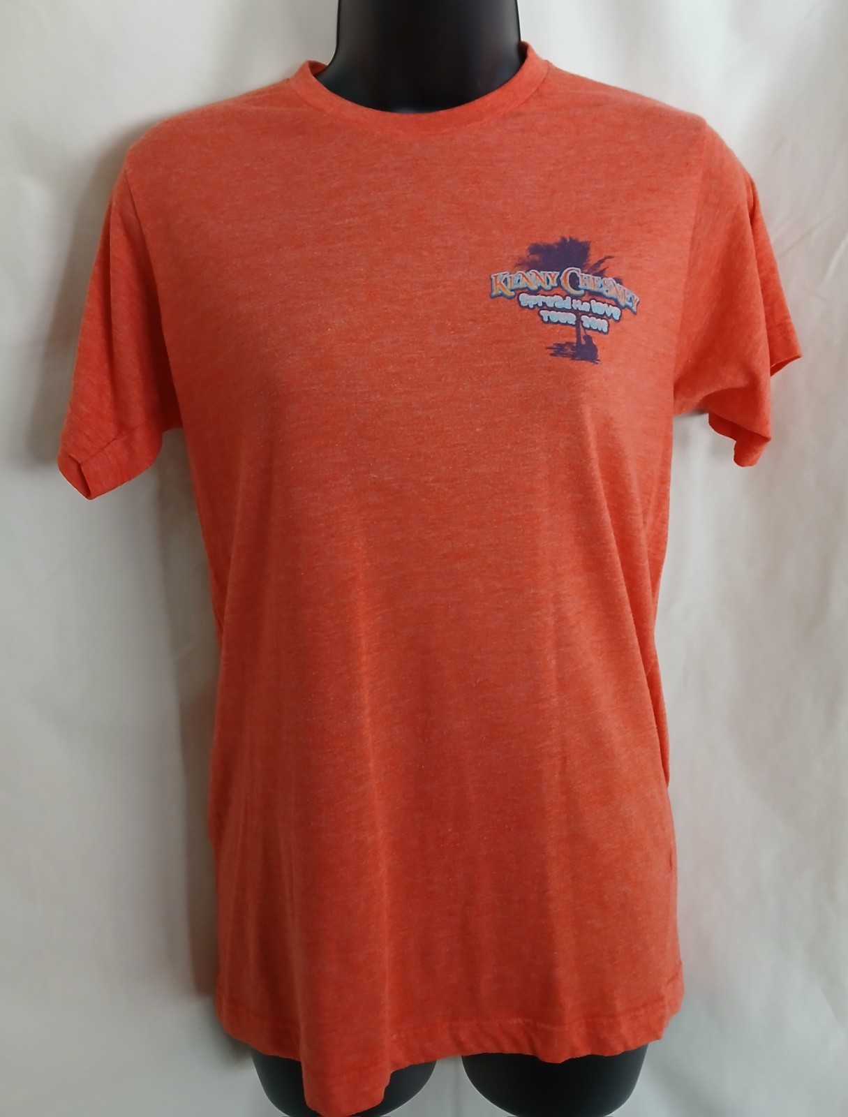 2016 Kenney Chesney Spread The Love Womens Concert T-shirt Corona Vtg Orange Sm