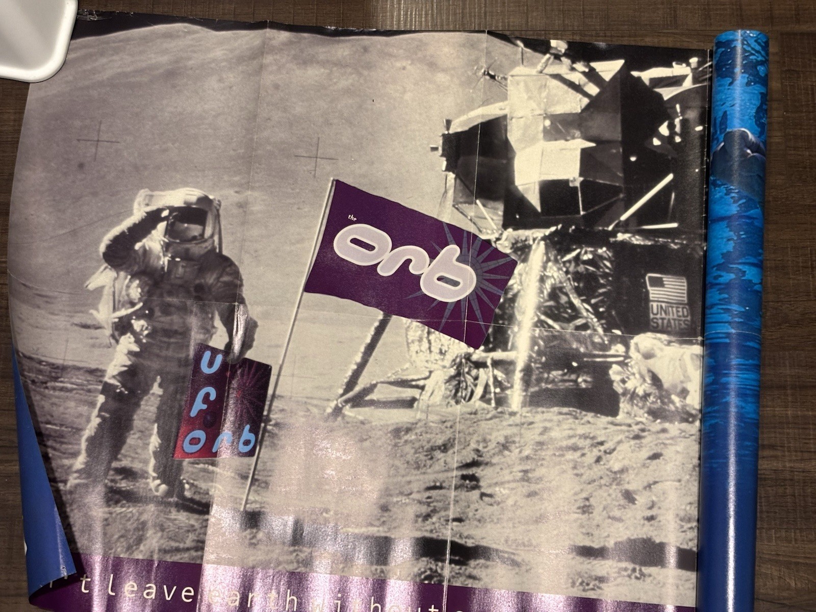 NIRVANA NEVERMIND POSTER 1992 Original 36×23.5 Select Magazine nirvana/orb