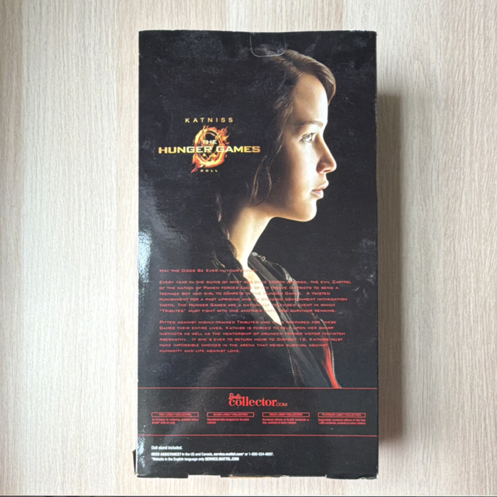 Barbie Collector Black Label The Hunger Games Katniss Doll Movie Figure