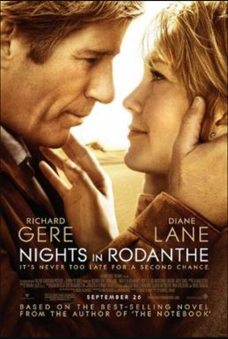 NIGHTS IN RODANTHE Original Movie Poster, Double Sided, 2008.