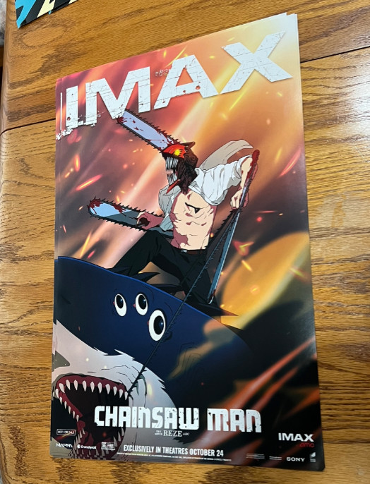 CHAINSAW MAN: REZE ARC- 11×17 AMC IMAX Limited Edition PROMO Poster-SHARK FIEND