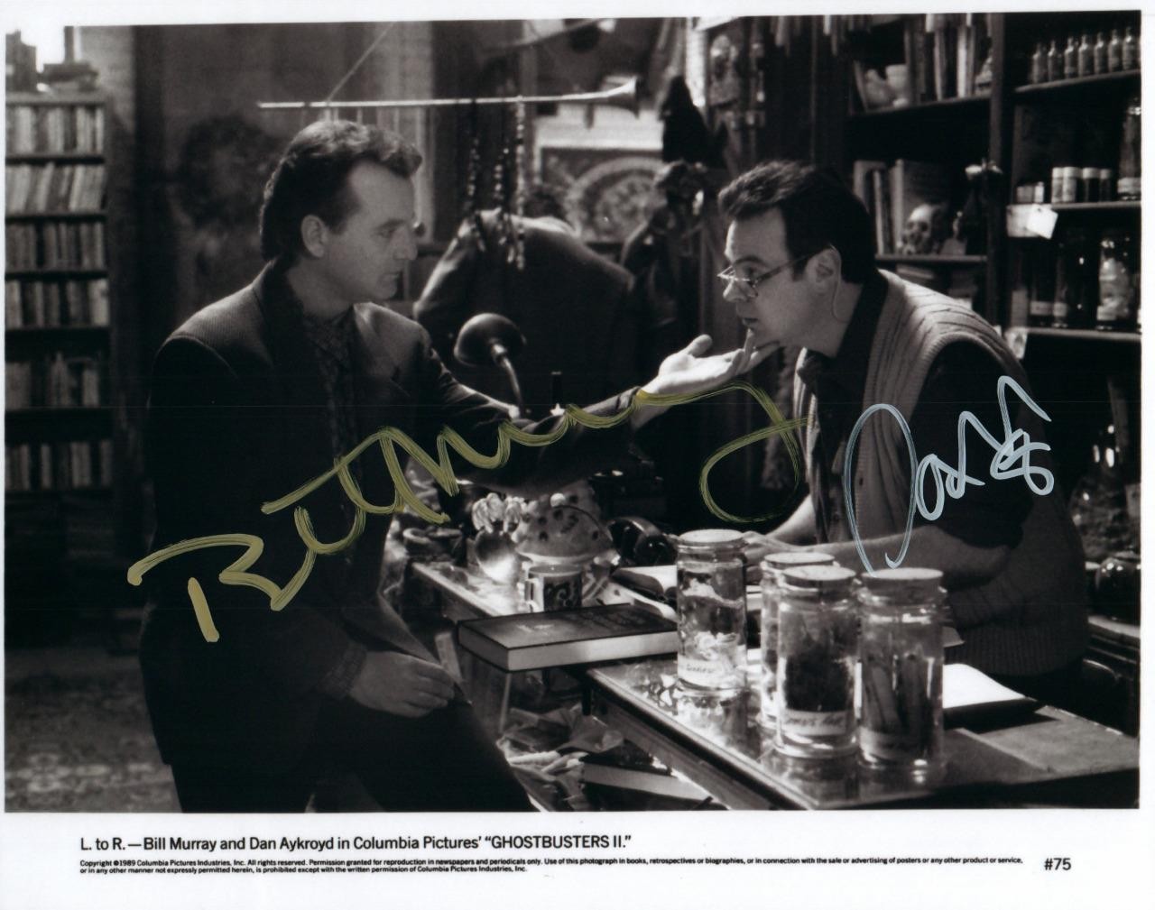 Bill Murray Dan Aykroyd autographed signed 8×10 photo picture and COA