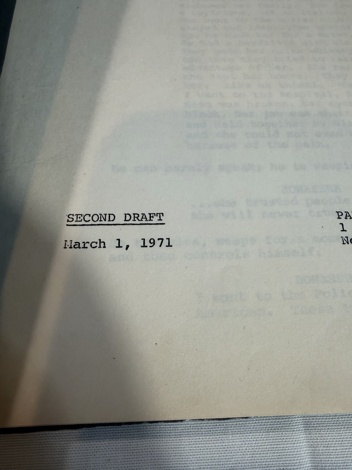 The Godfather 1971 Second Draft Screenplay Mario Puzo & Francis Ford Coppola
