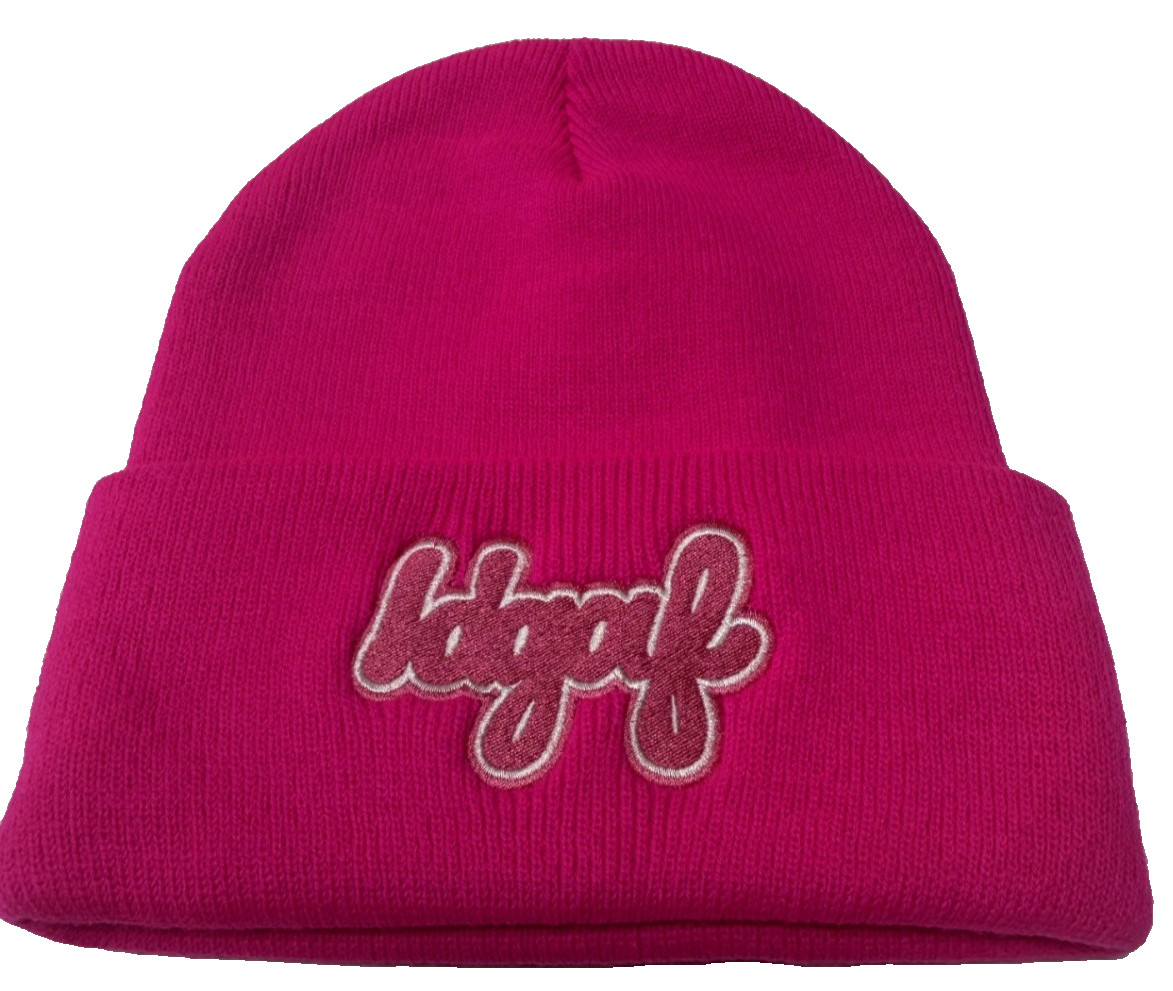 DUA LIPA 2017 USA TOUR Musical +++ IDGAF PINK BEANIE +++ OFFICIAL NEW!