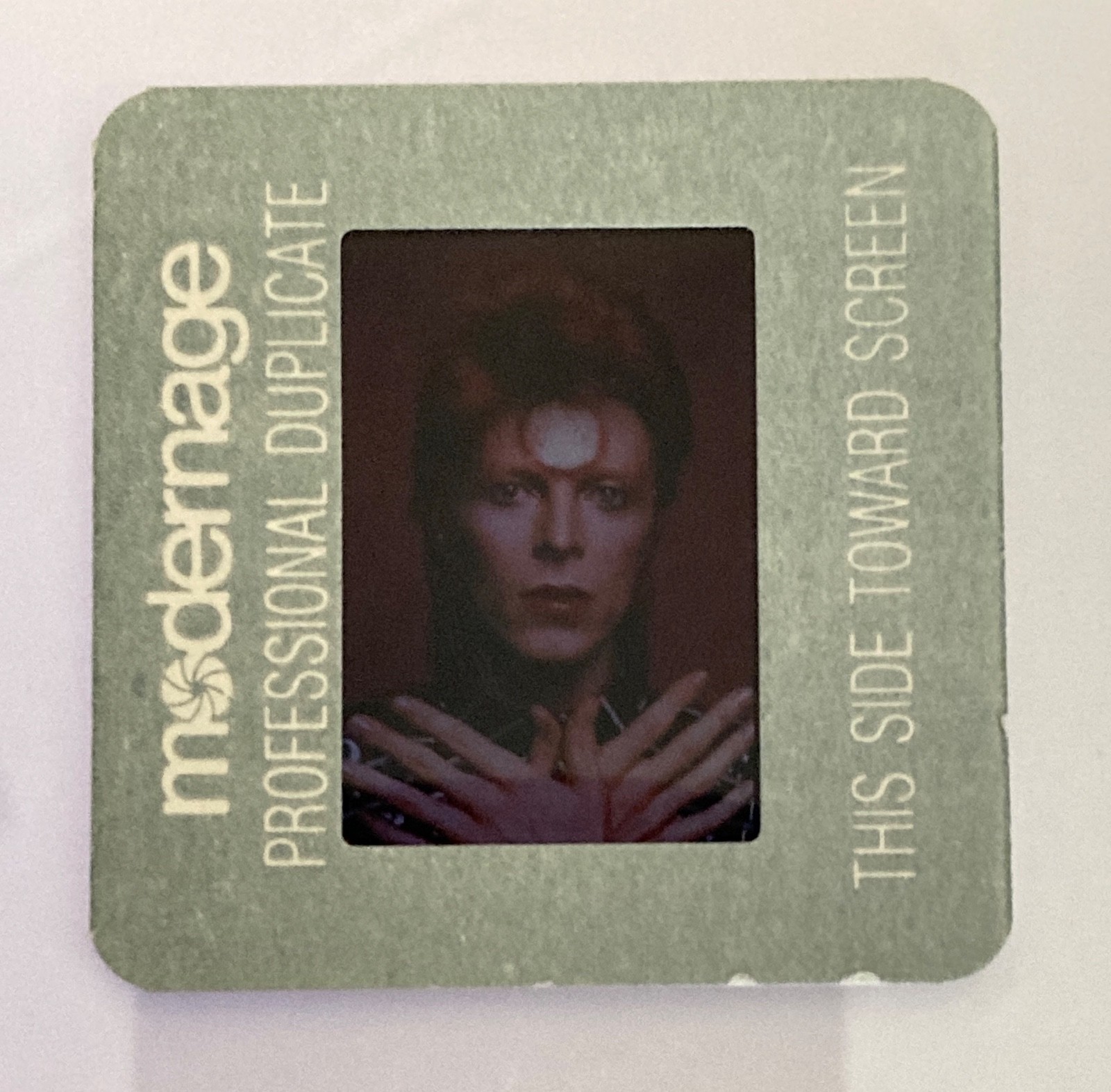 Vintage 1990s David Bowie VH1 Legends 35mm Photo Slide Promo Photograph