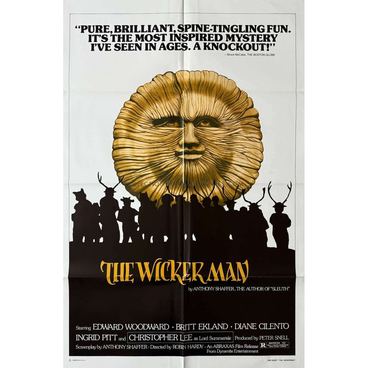 THE WICKER MAN U.S Movie Poster – 27×41 in. – 1973/R1980 – Christopher Lee, Rob