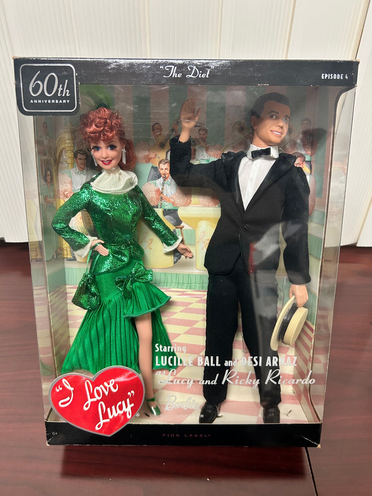 I Love Lucy 60th Barbie Doll The Diet Episode 4 Ricky Ricardo Mattel, Brand NEW