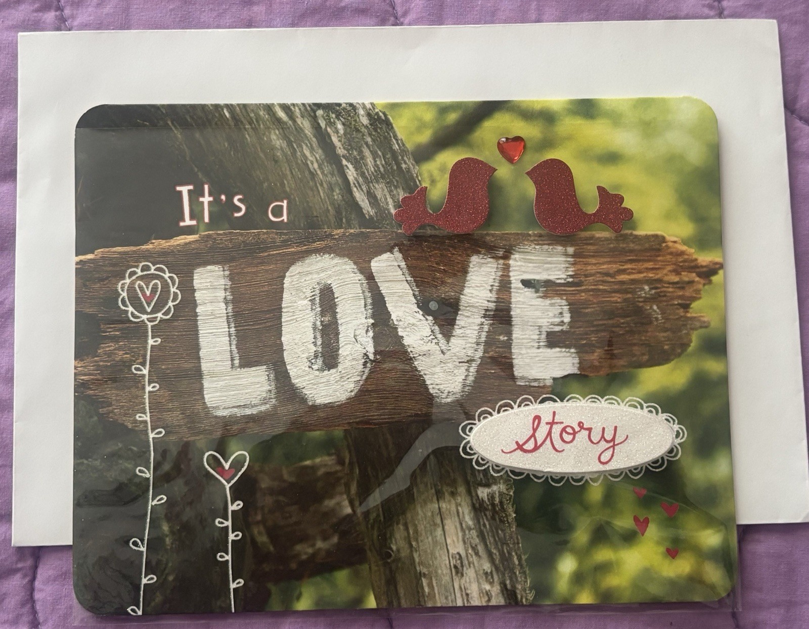 TAYLOR SWIFT American Greetings Valentine’s Card 2008 New IT’s A LOVE STORY