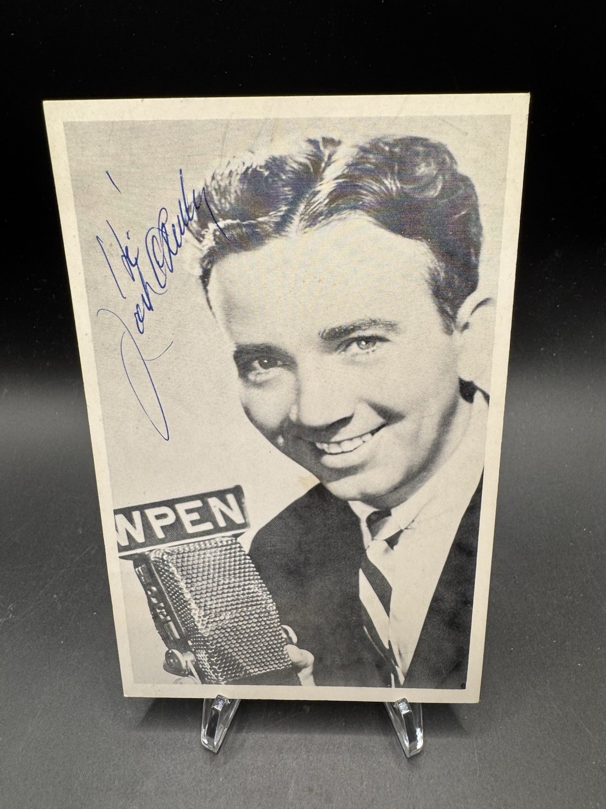 Vtg Jack O’Reilly Signed WPEN Radio Philadelphia Autograph Promo Photo 3.5×5.5