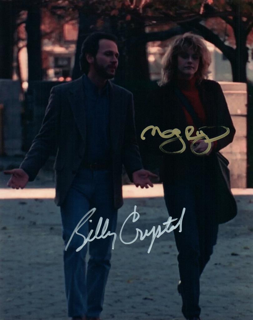 Meg Ryan Billy Crystal signed 8×10 Photo Amazing autographed Picture + COA