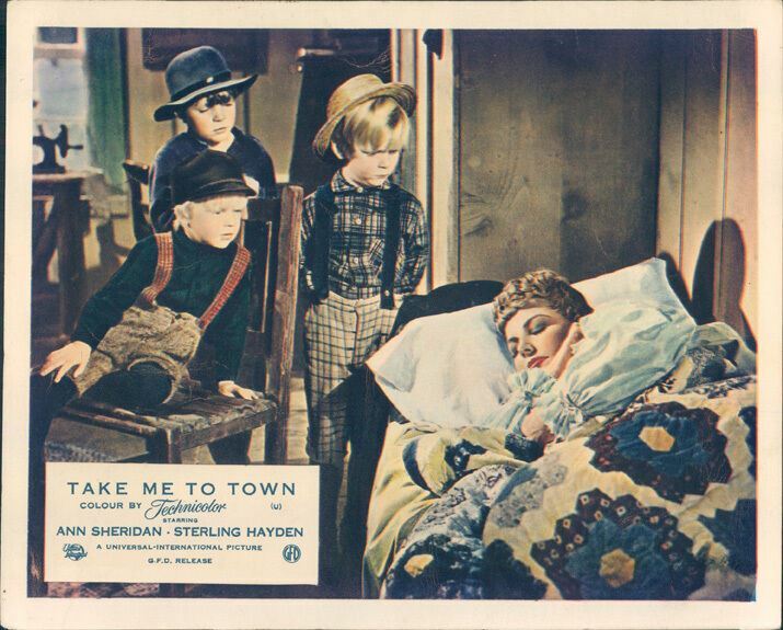 TAKE ME TO TOWN ANN SHERIDAN STERLING HAYDEN LEE AAKER ORIGINAL LOBBY CARD