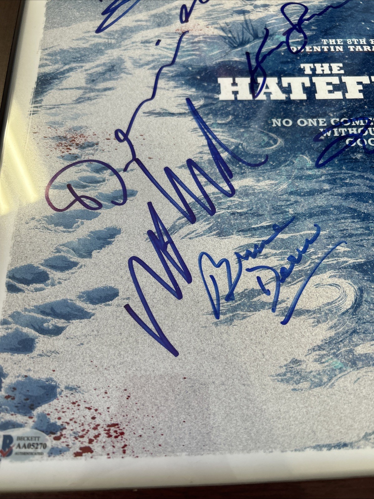 The Hateful 8 Cast Autograph Signed Beckett COA Authentic Quintin Tarantino Rare