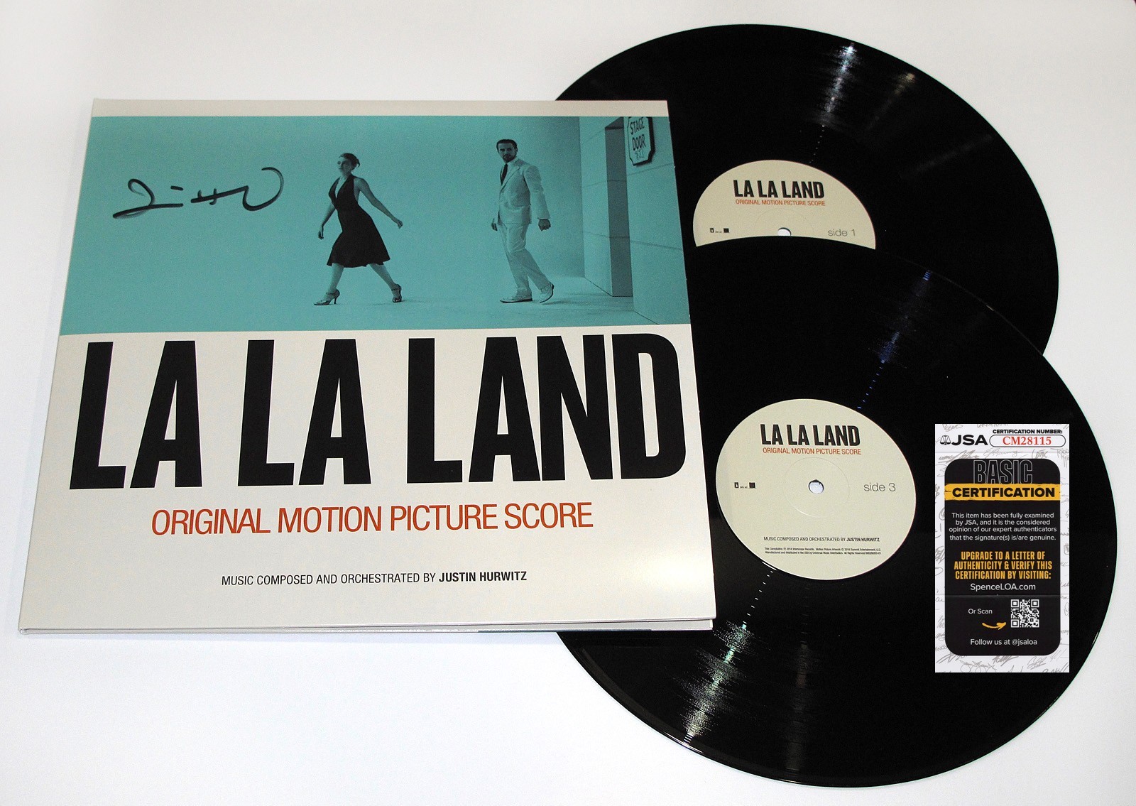 Justin Hurwitz signed “LA LA LAND” Vinyl Album STONE GOSLING d Composer JSA COA