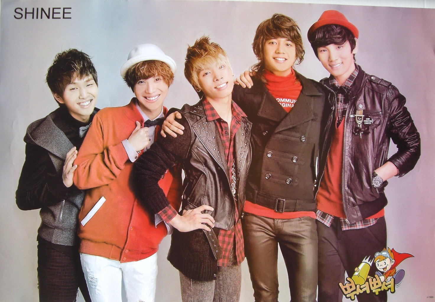 SHINEE “GROUP WEARING COATS” ASIAN POSTER – Korean Boy Band, K-Pop Music