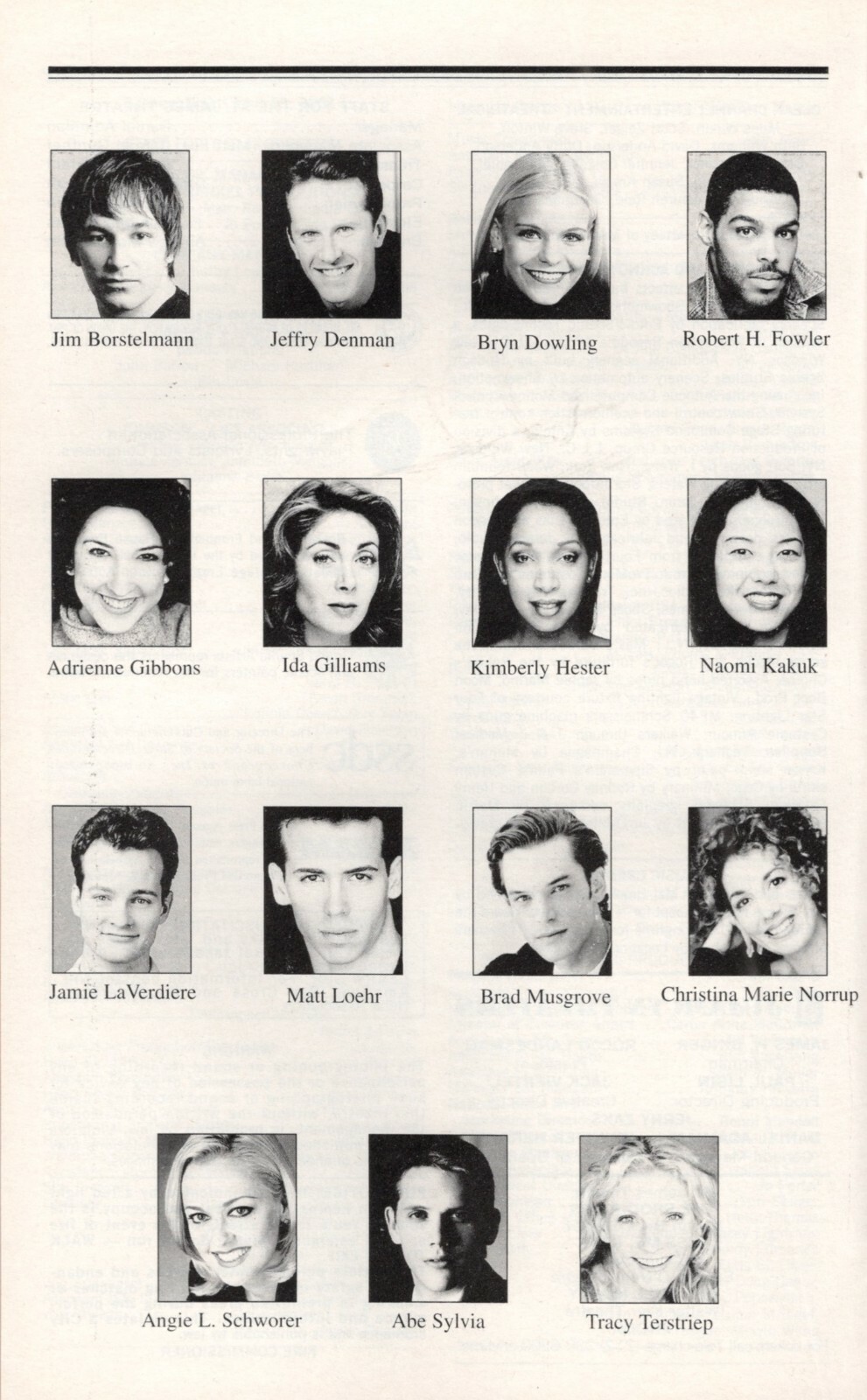 Brad Oscar (Signed) “PRODUCERS” Nathan Lane / Matthew Broderick 2001 Playbill