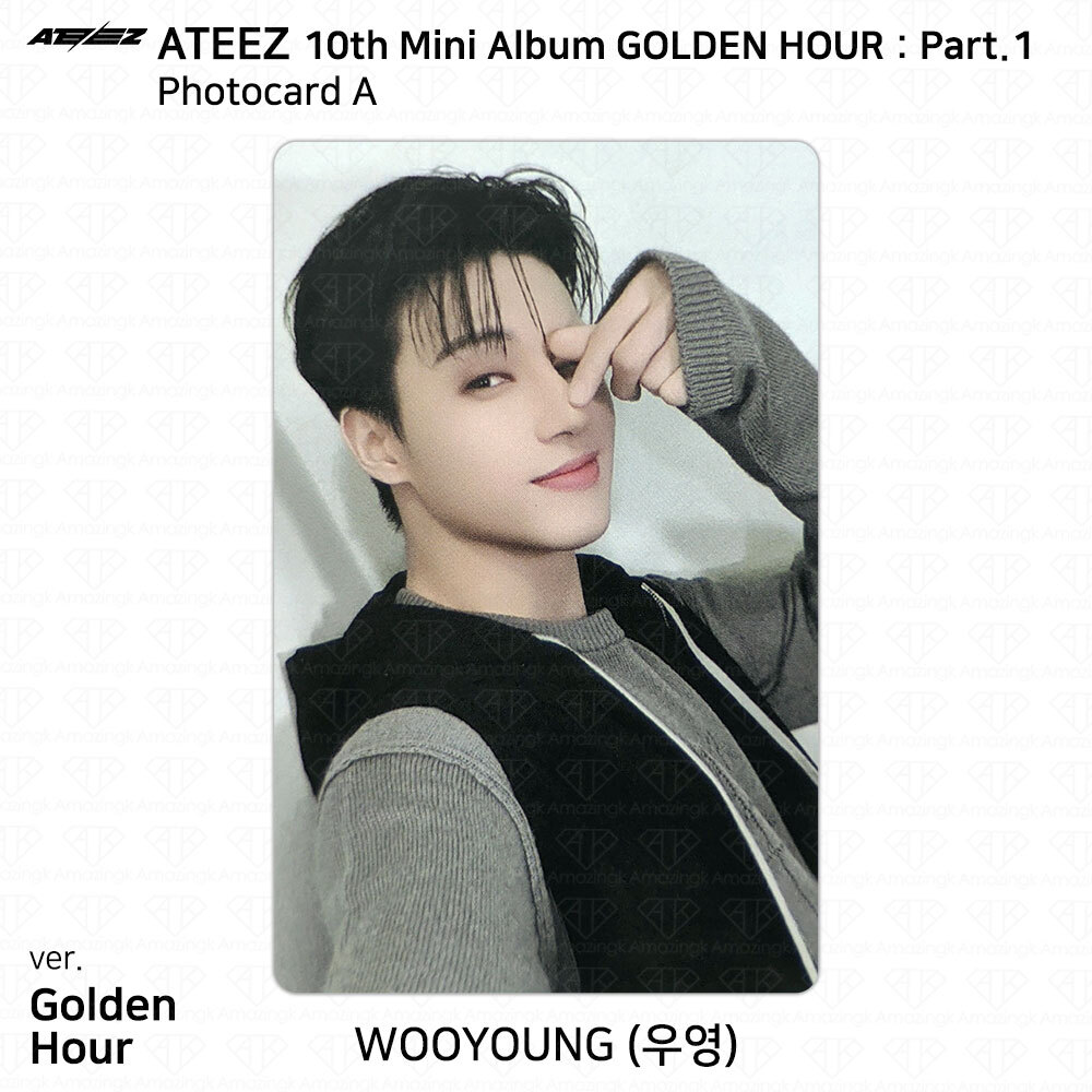 ATEEZ 10th Mini Album Golden Hour Part.1 Photobook Ver Photocard Postcard KPOP