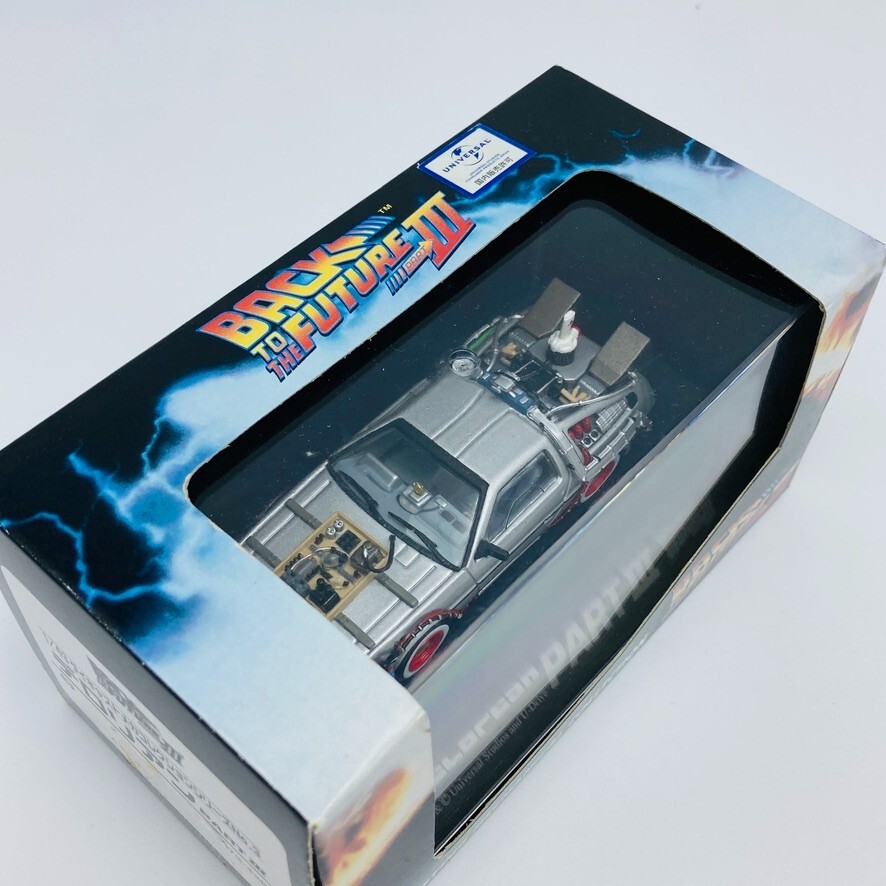BACK TO THE FUTURE Part III 1/43 Scale Delorean DieCast Collection Figure SKYNET