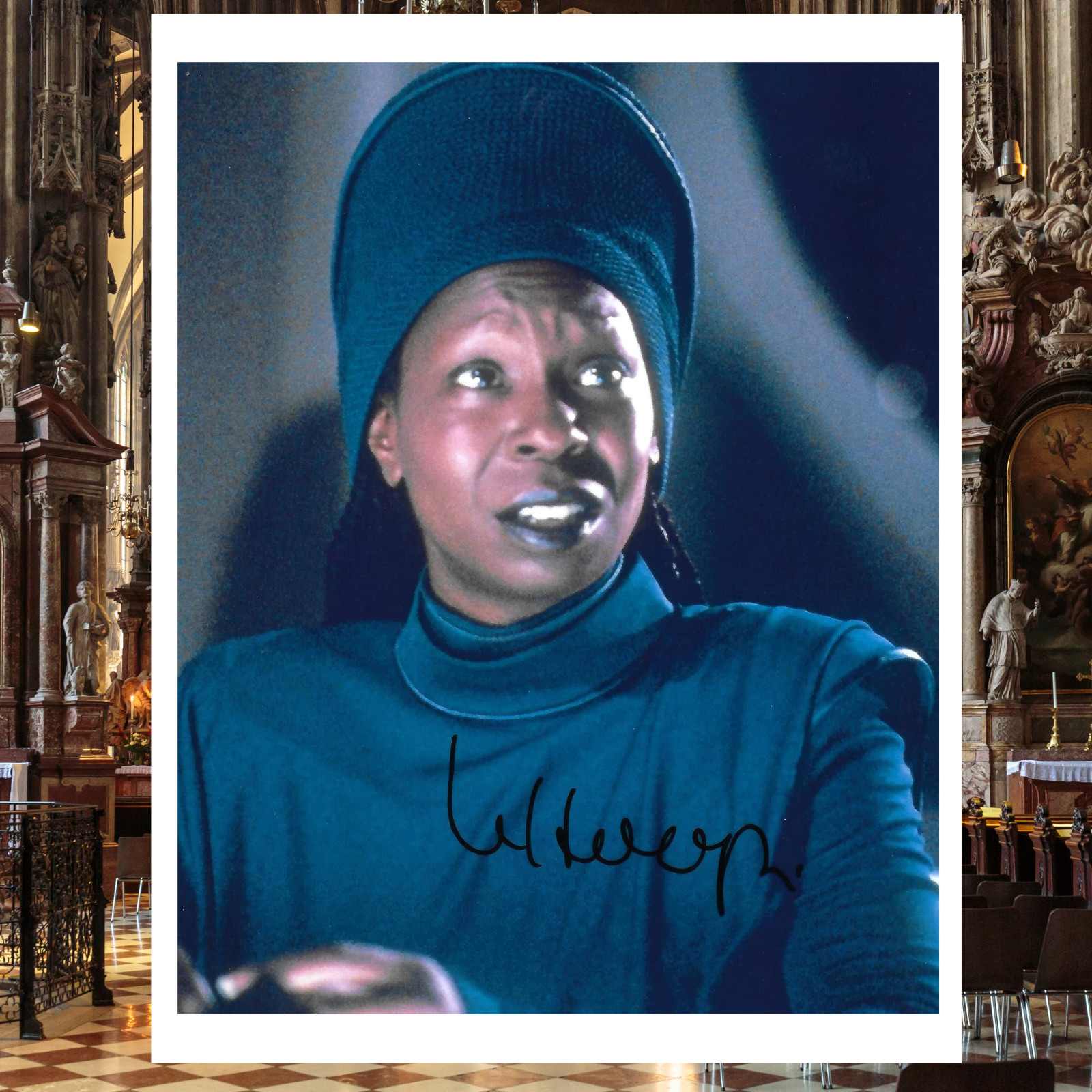 Sister Act Script Signed | Autograph Reprints, & Whoopi Goldberg 8X10 Glossy Pic