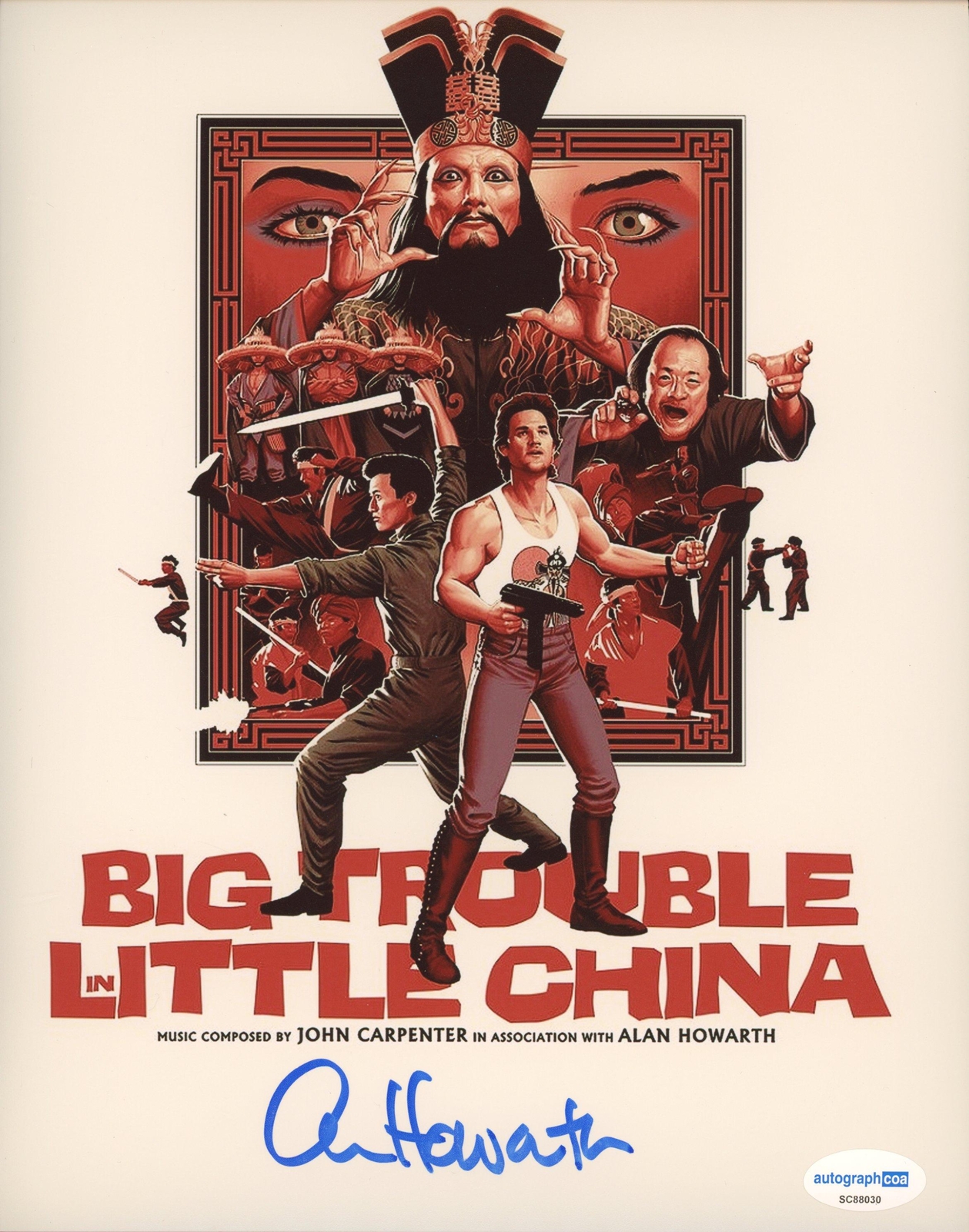 Alan Howarth “Big Trouble in Little China” Composer SIGNED 8×10 Photo ACOA