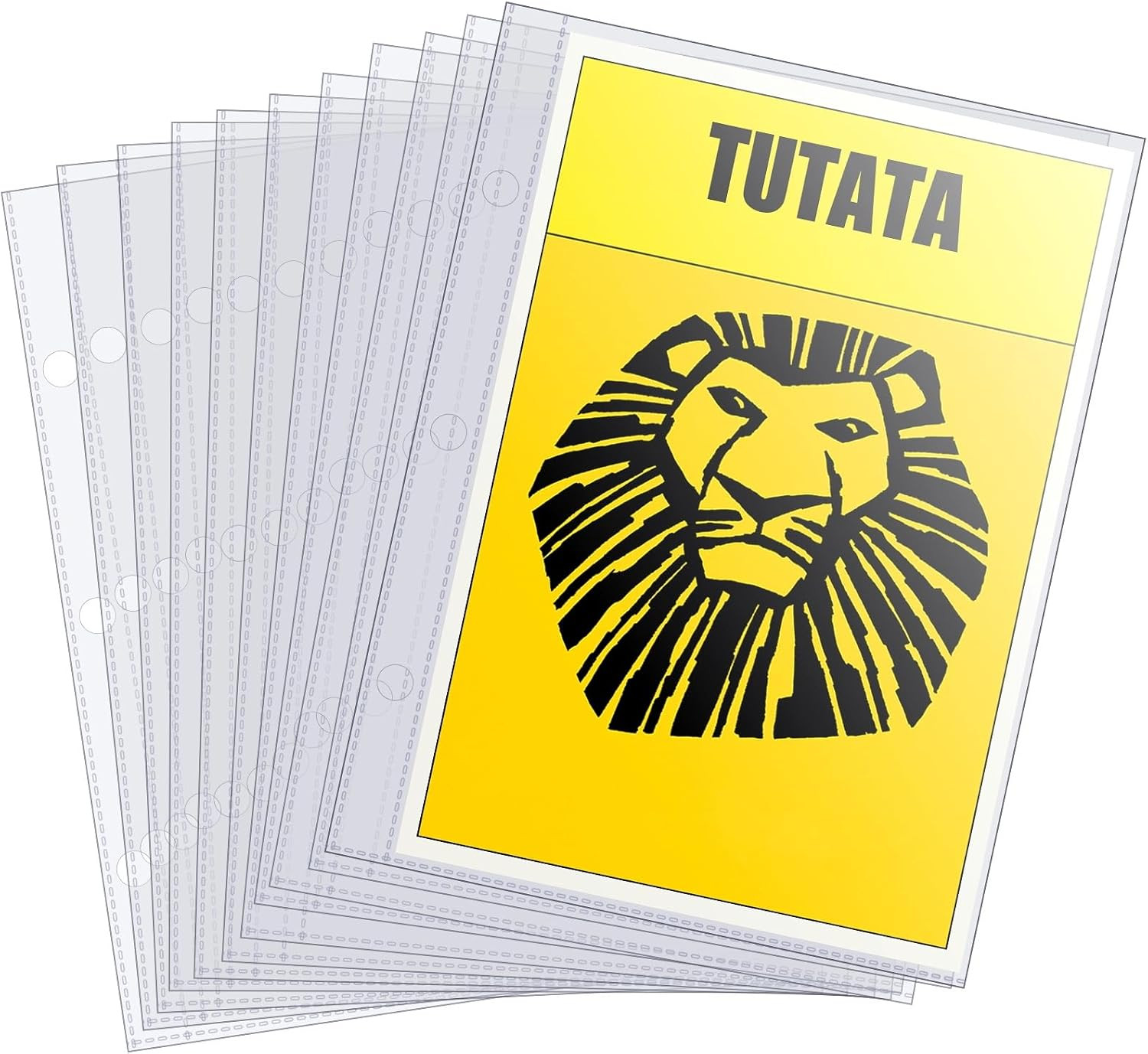 Page Protectors for Broadway Play Programs and Theater Programs, 50 Sheet