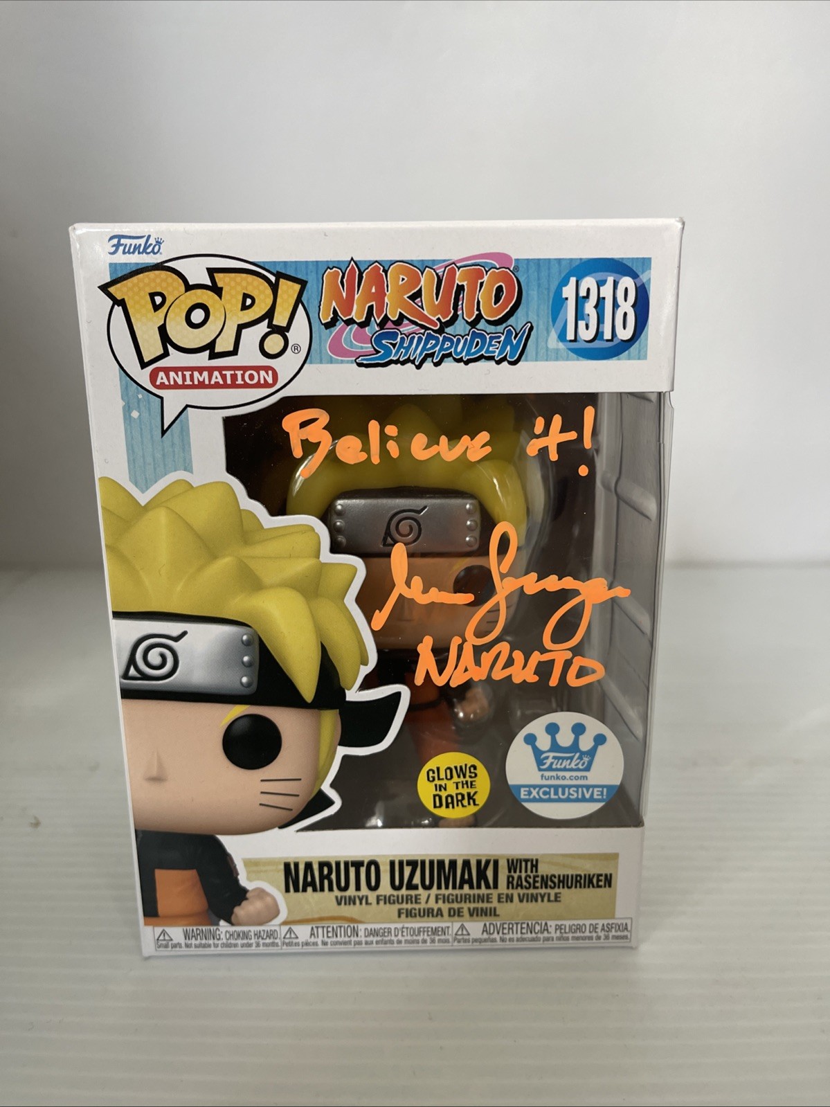 Maile Flanagan Signed Autographed Naruto Rasenshuriken Funko Pop 1318 JSA COA 5