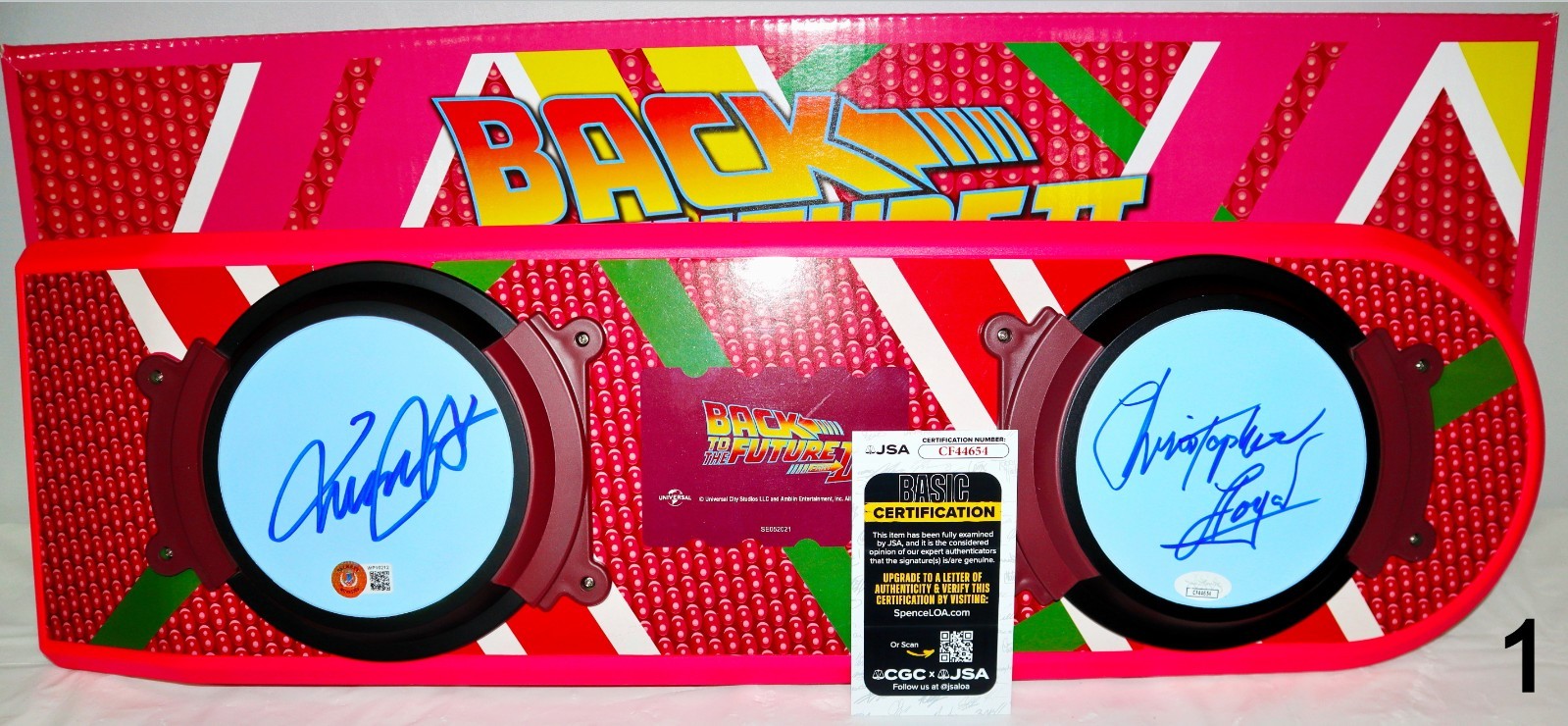 🔥 Michael J Fox Christopher Lloyd Back To Future signed Hoverboard Beckett PSA