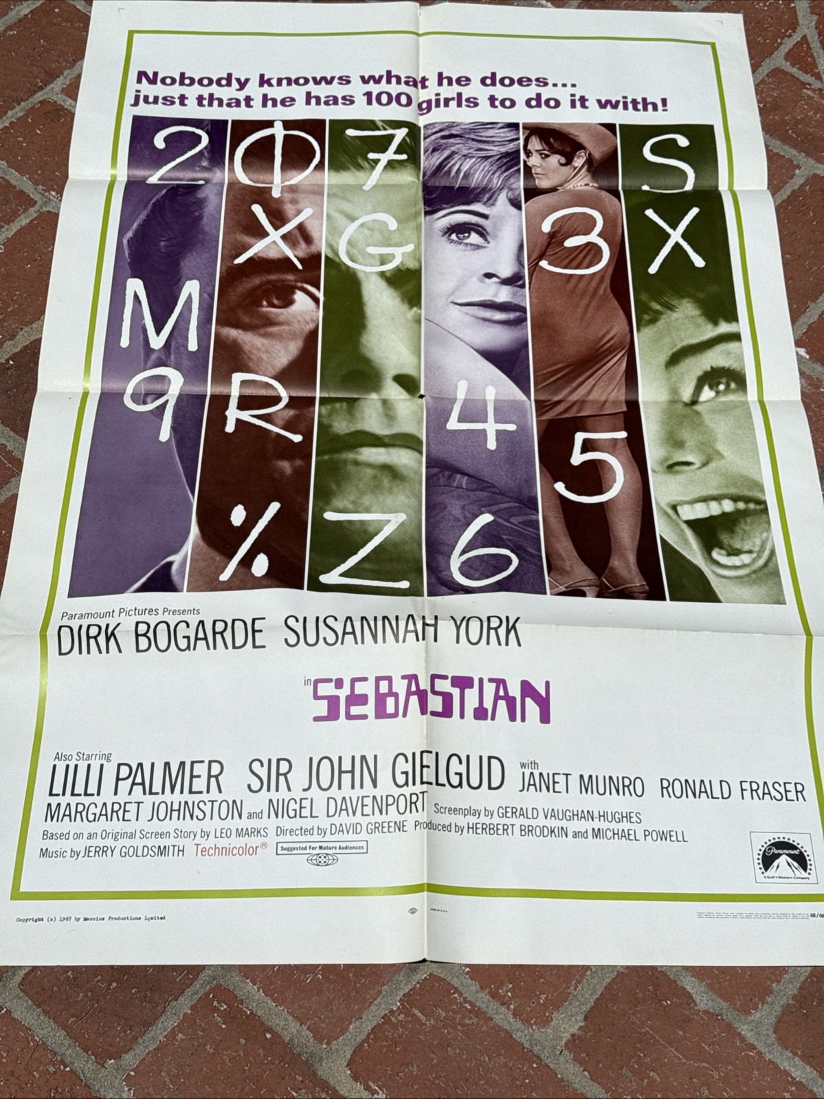 Dirk Bogarde Susannah York Lilli Palmer Sebastian 1968 org movie poster 3315