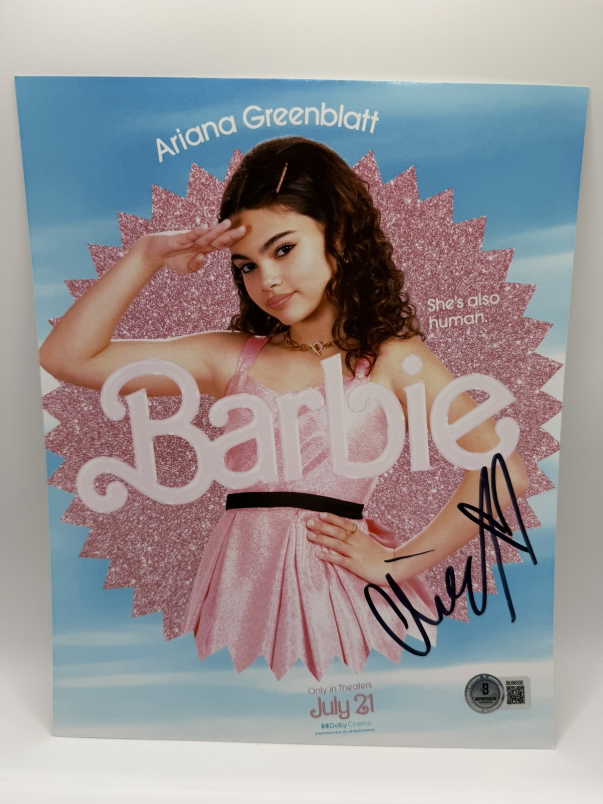ARIANA GREENBLATT “BARBIE” HAND SIGNED/AUTOGRAPH *8×10* PHOTO BECKETT COA