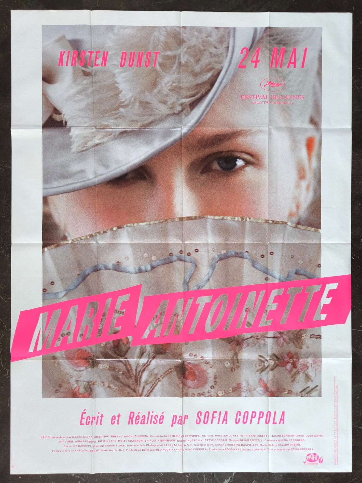 MARIE ANTOINETTE Sofia Coppola Kirsten Dunst french LARGE ORIGINAL movie poster