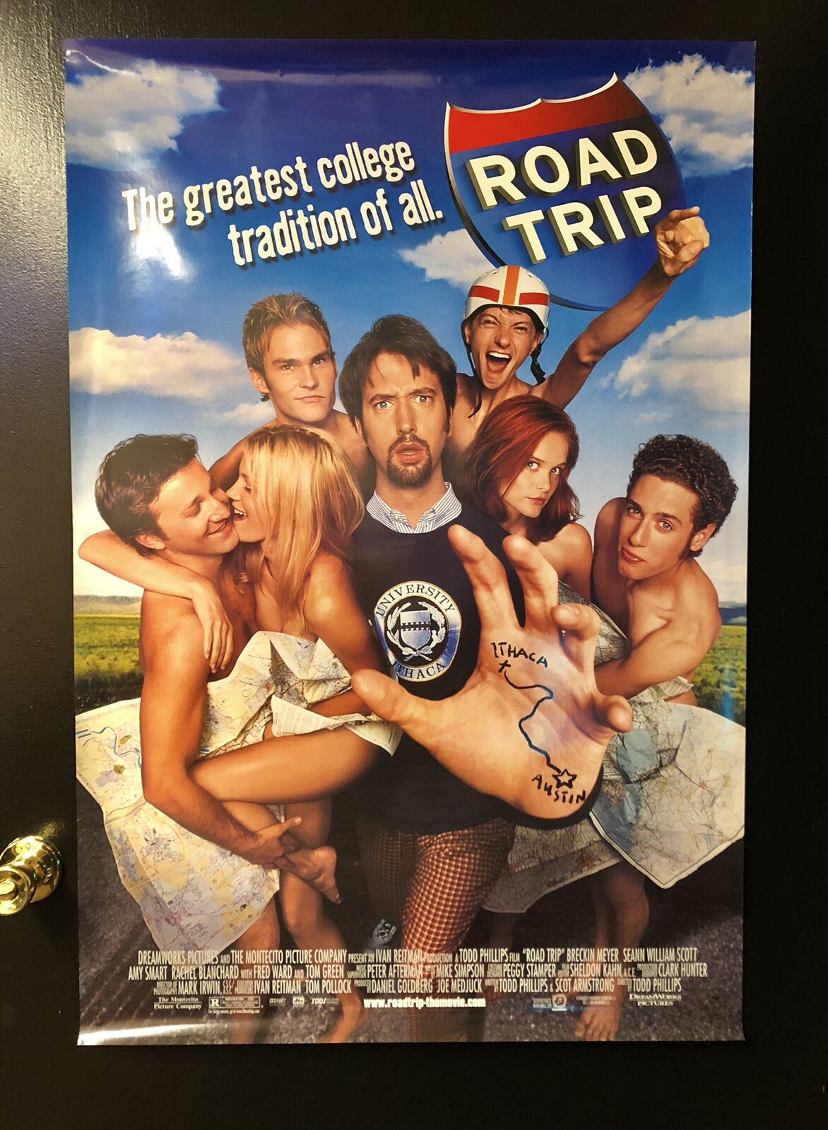 2-Sided Cinema “Road Trip” Movie Poster 27″ x 40″ Tom Green Breckin Meyer 2000
