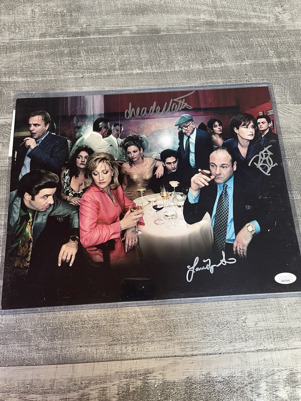 Sopranos 11×14 Signed Drea De Matteo Jamie Lynn Sigler Robert Ller Dual COAs