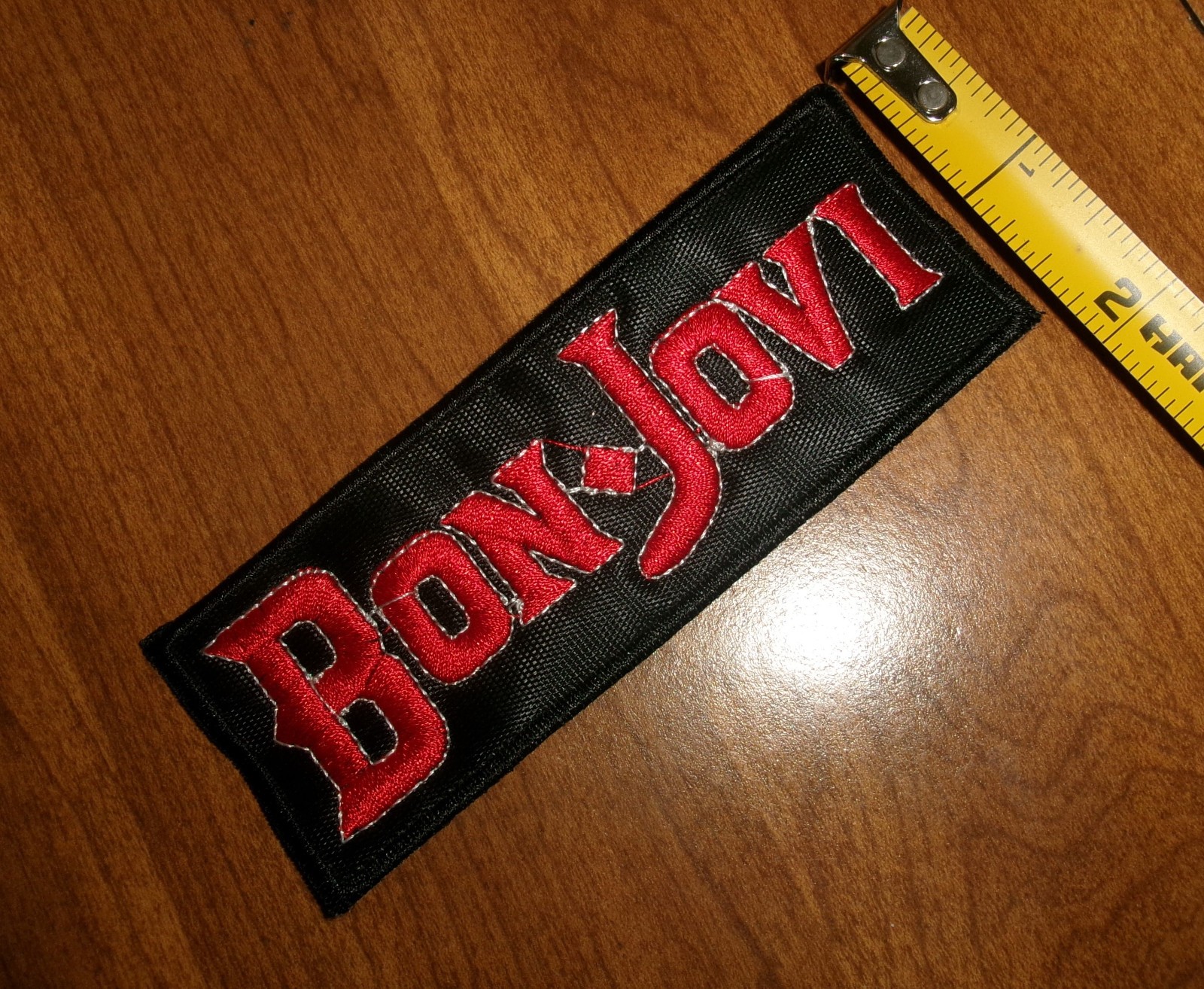 BON JOVI EMBROIDERED PATCH RARE MINT vintage concert tour promo t-shirt cd dvd