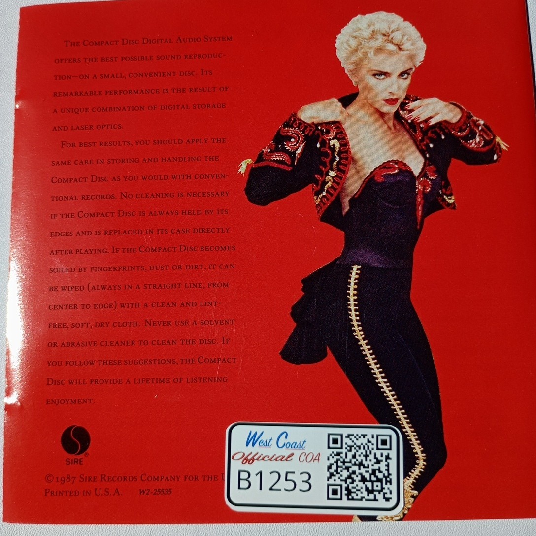 Madonna Signed You Can Dance CD Booklet Autographed Black Sharpie West Coast COA